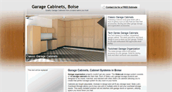 Desktop Screenshot of boisegaragecabinets.com